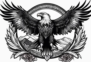 Eagle warrior tattoo idea