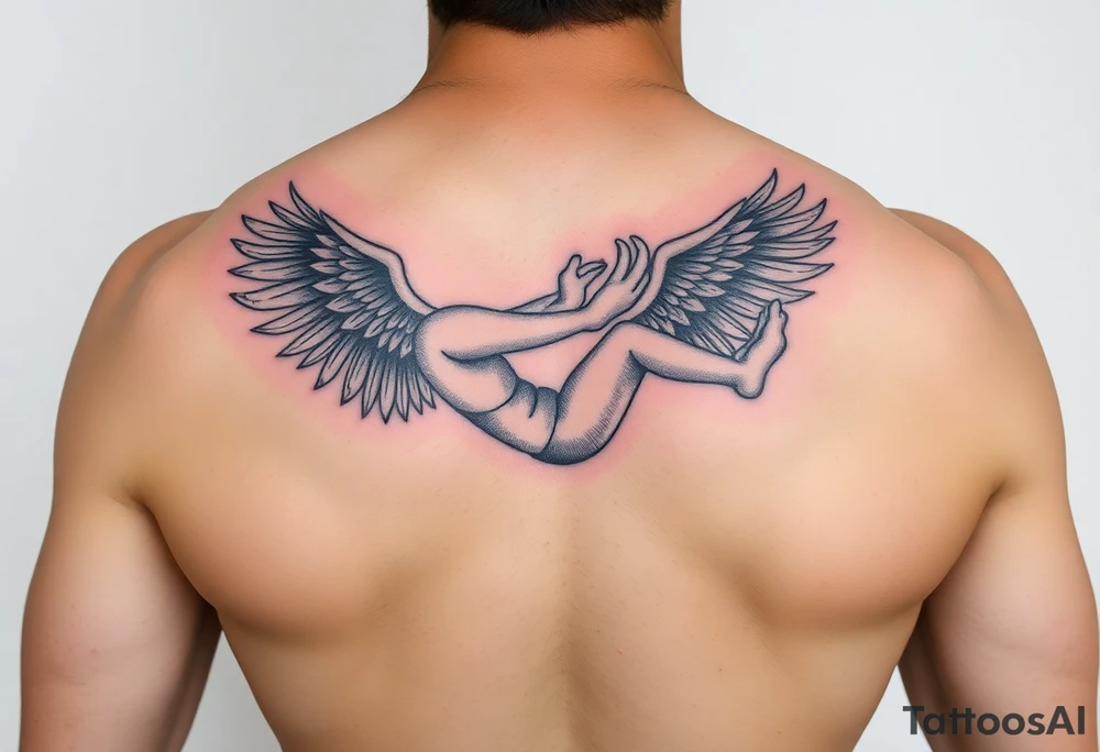 American traditional swinger with color tattoo idea