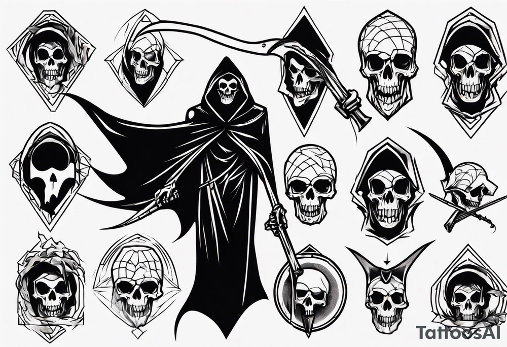 Grim reaper tattoo idea