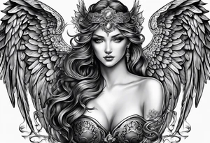 Angels with abyss tattoo idea