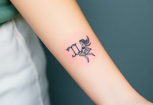 Gemini zodiac sign tattoo idea