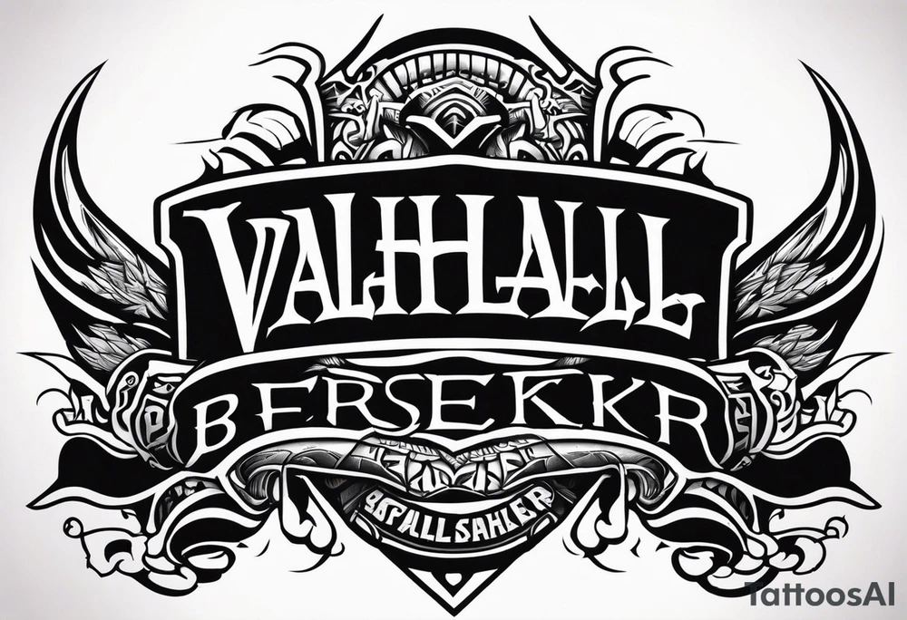 Valhalla berserker tattoo idea