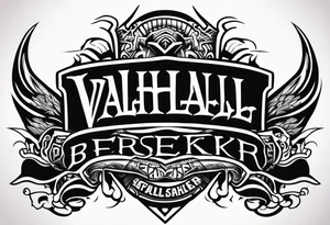 Valhalla berserker tattoo idea