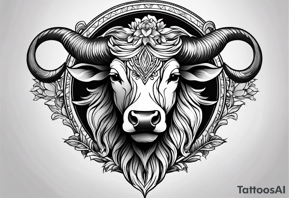 Taurus sign tattoo idea