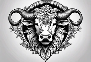 Taurus sign tattoo idea