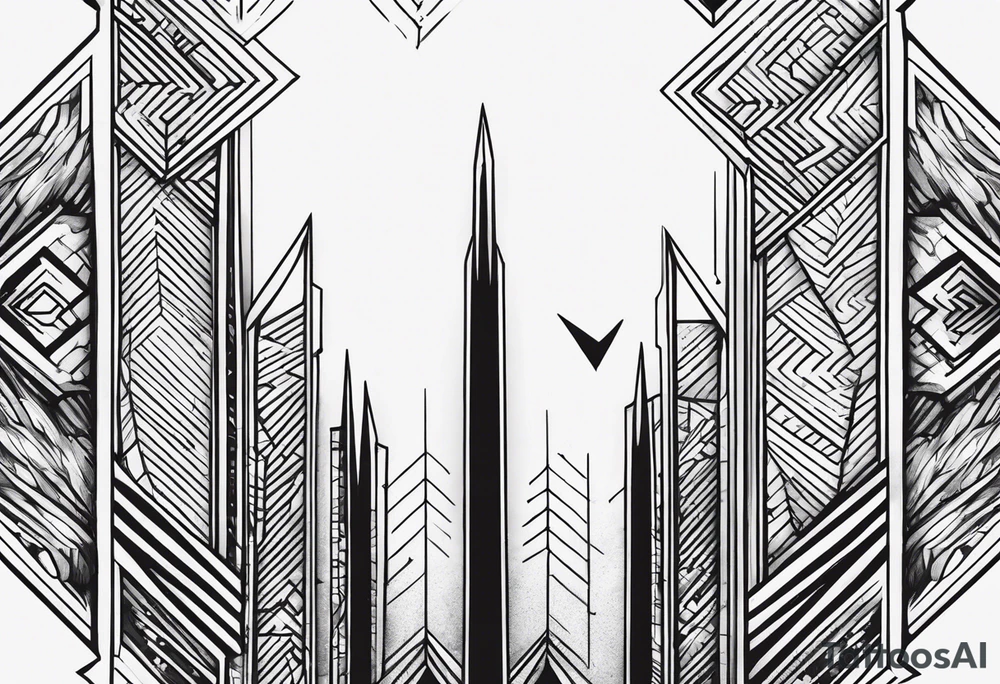 one down six up with the one being the number one and down being a arrow and six being a number and up being a arrow tattoo idea