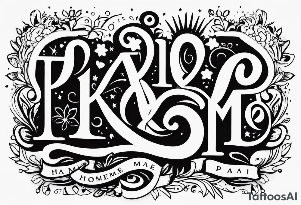 Pai e mãe homenagem tattoo idea
