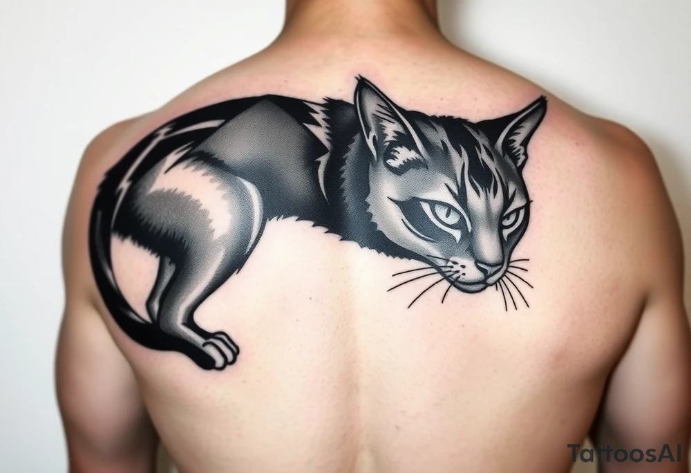 Black Cat tattoo idea