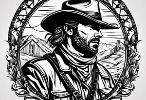 Red Dead redemption horseshoe tattoo idea