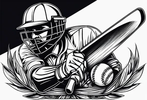 Cricket,  sport tattoo idea