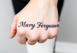 Mary Ferguson tattoo idea