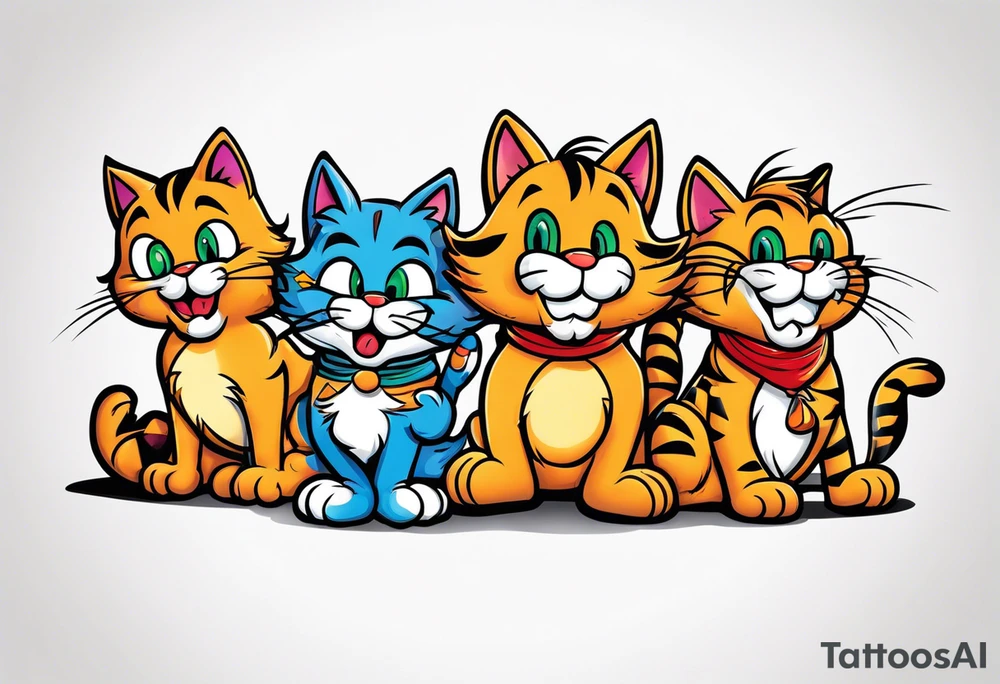 Garfield & friends tattoo idea