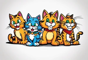 Garfield & friends tattoo idea