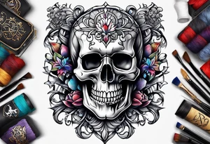 Autism, Skull, puzzle tattoo idea