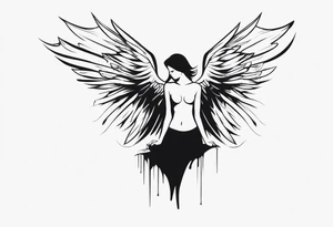 Fallen Angel, dissapointed people tattoo idea