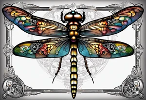 dragonfly made out of wrenches tattoo idea