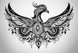 simple Dimond shape, split in two distinct parts that are symmetrical, resembling lungs or breathing tattoo idea
