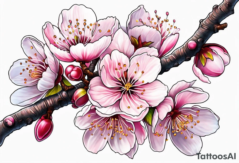 Cherry blossom tree tattoo idea