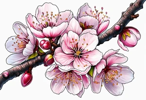 Cherry blossom tree tattoo idea