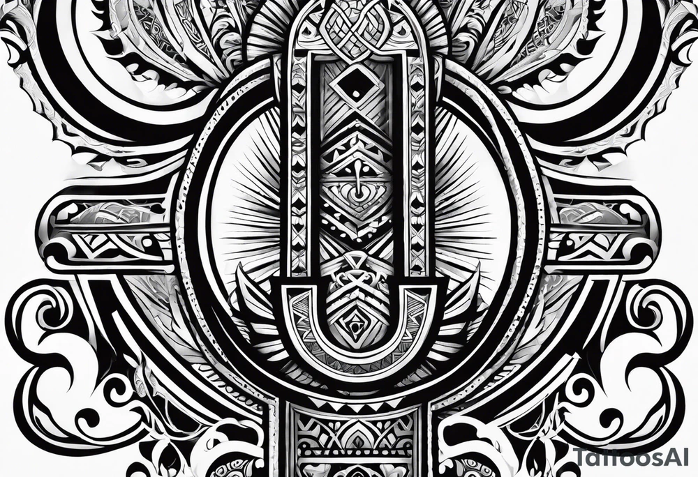 ankh, maori tattoo idea