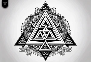 Valknut nordic tattoo idea