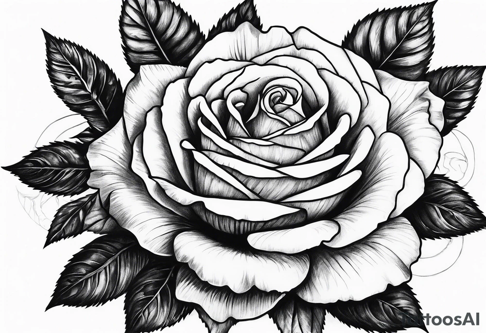 Skanderbeg roses time tattoo idea