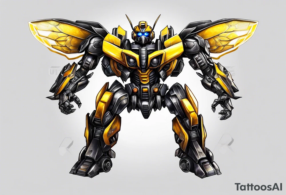 Bumblebee transformer tattoo idea