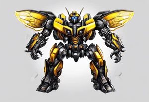 Bumblebee transformer tattoo idea