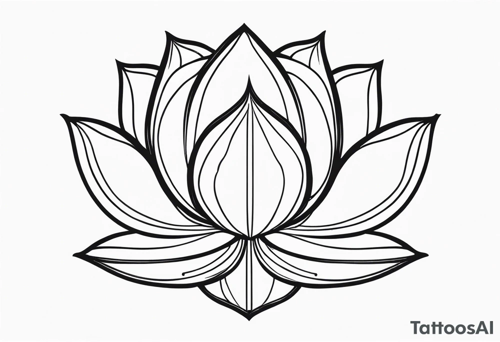 Fleur de lotus tattoo idea