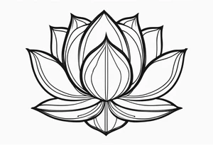 Fleur de lotus tattoo idea