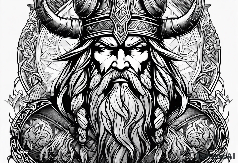 Valhalla viking  gods tattoo idea
