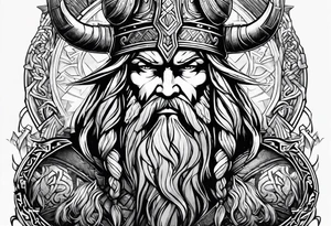 Valhalla viking  gods tattoo idea