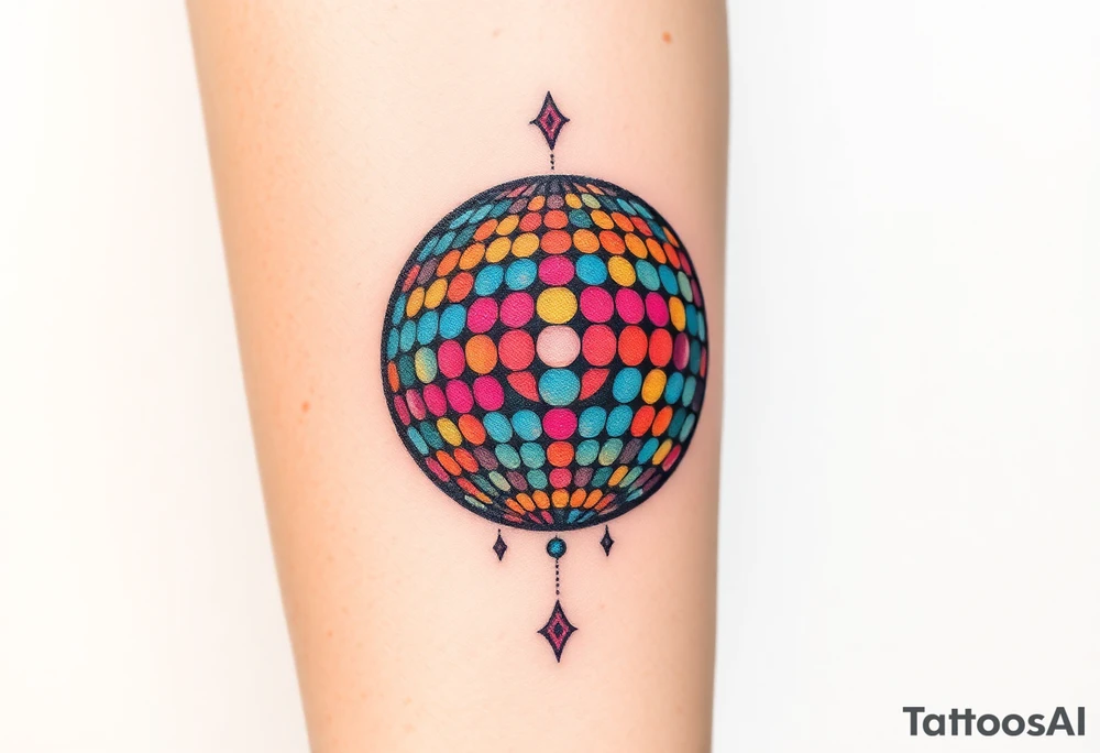 disco ball tattoo idea