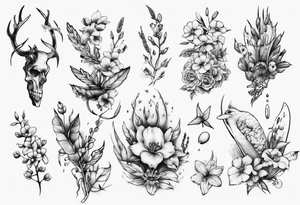 Small  spring beside a oka tattoo idea
