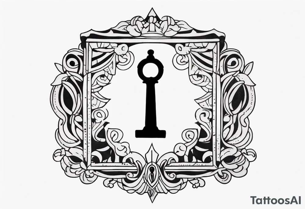 Vintage Keyhole Mystery tattoo idea