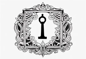 Vintage Keyhole Mystery tattoo idea