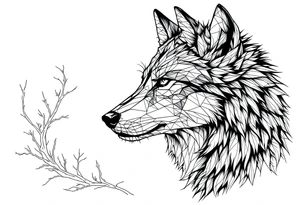 Wolf,deer tattoo idea
