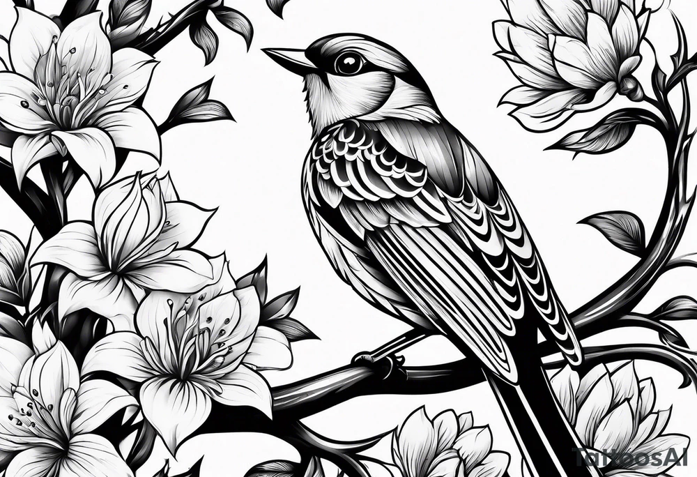 Millions of birds tattoo idea