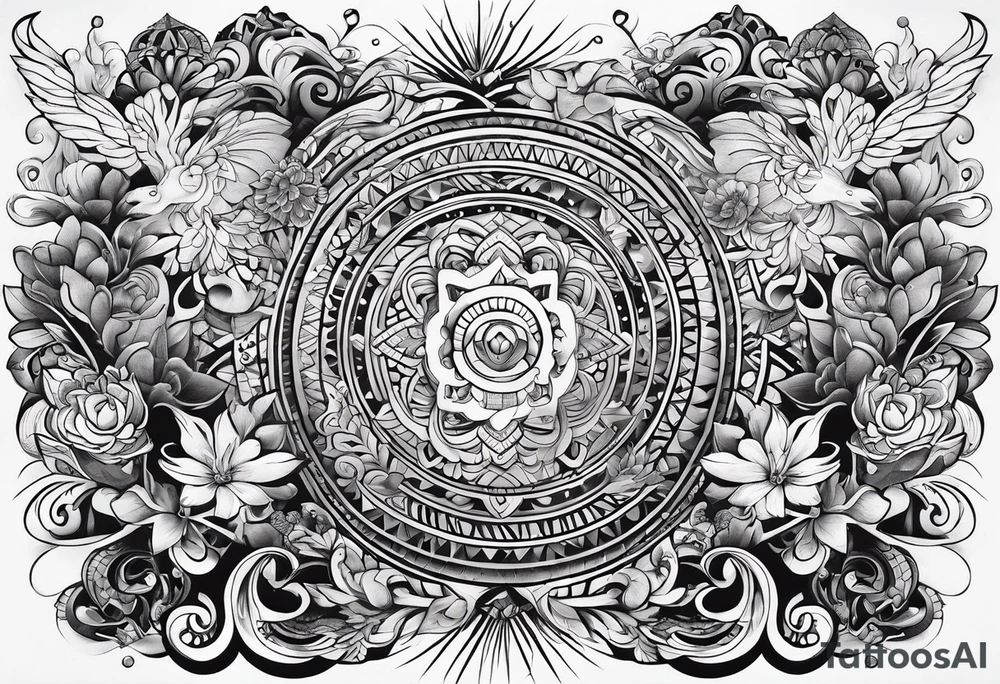 Happiness symbols tattoo idea