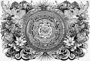 Happiness symbols tattoo idea