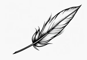 Detailed Quill Pen tattoo idea