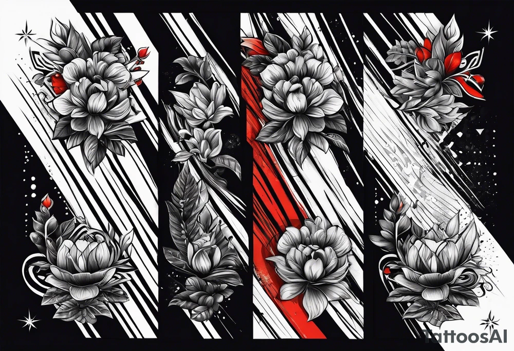 Black belt with stripes and dates for each dan grade tattoo idea