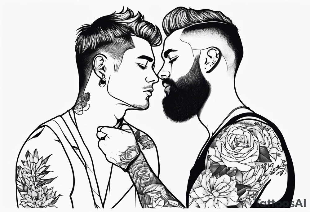 Homosexual men tattoo idea