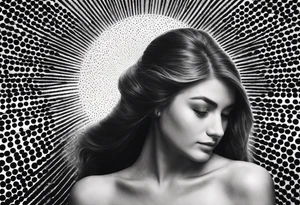 sun rays tattoo idea