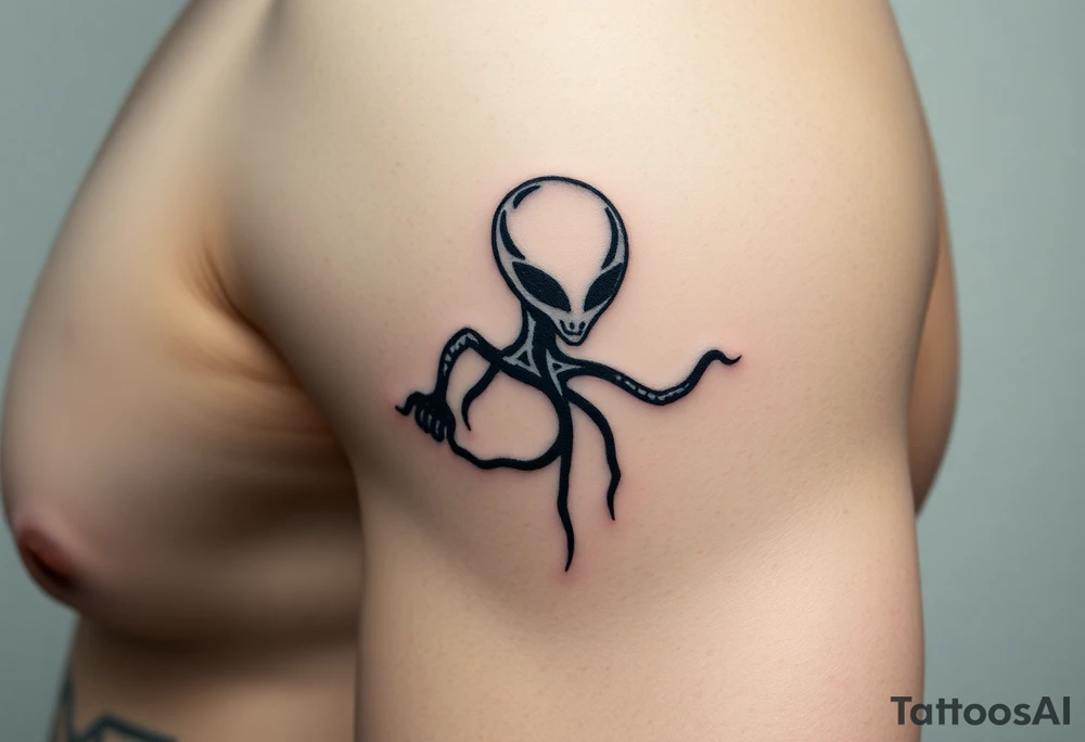 Aliens, drugs, and sex tattoo idea