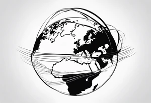 Earth tattoo idea