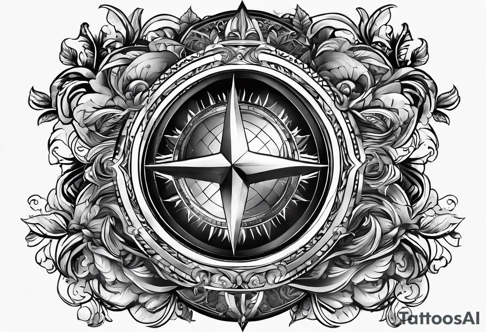 Globus with europe in de middle tattoo idea