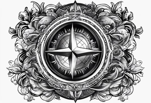 Globus with europe in de middle tattoo idea