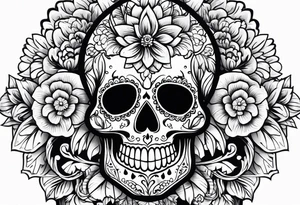 day of the dead tattoo idea
