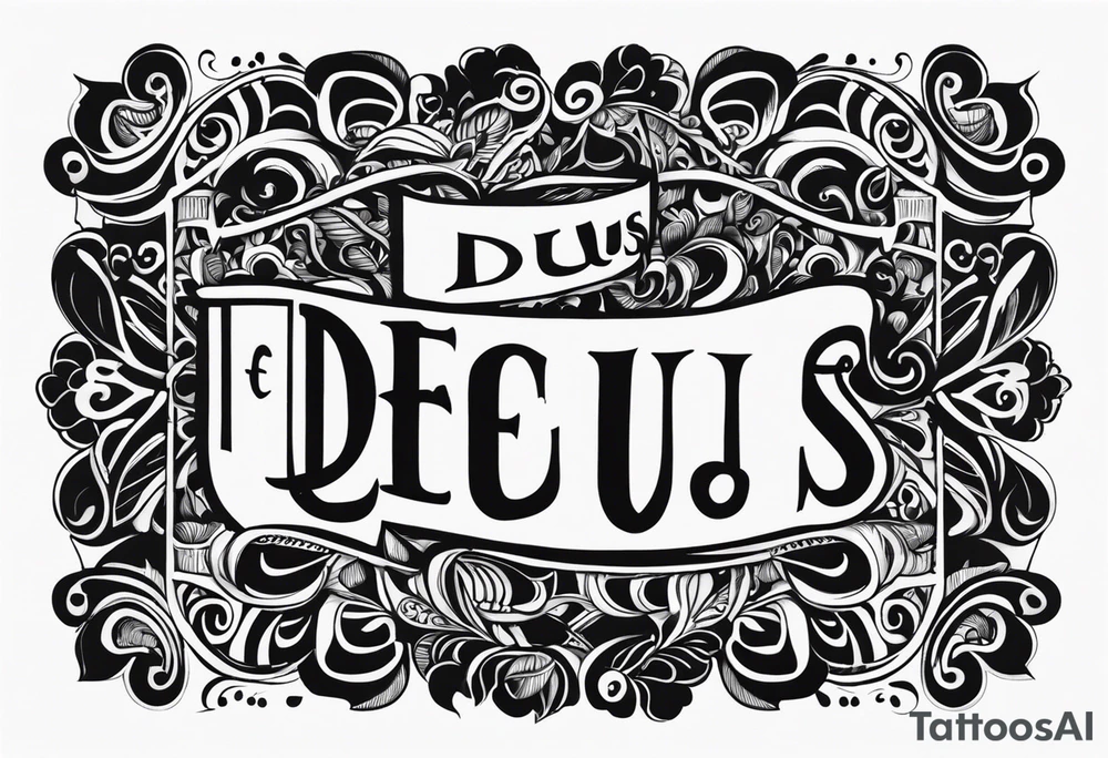 Deus e família acima de tudo tattoo idea
